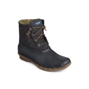 Sperry Black Quilted Duck Boots